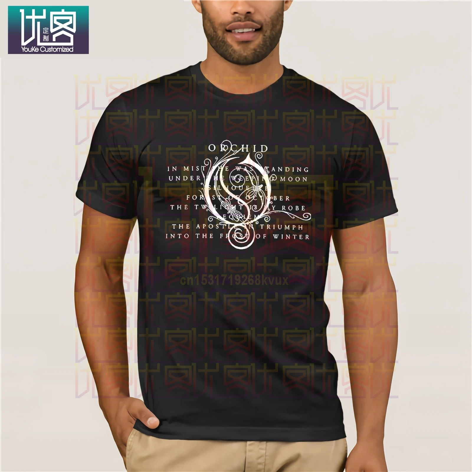 Rockabilia Opeth Men s Orchid T Shirt Tops Summer Tees Cotton O Neck T Shirt Amazing Short 
