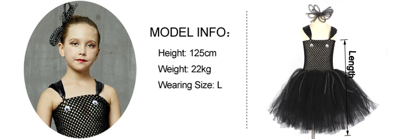 Silly Spider Tutu Dress for Girls Halloween Carnival Party Costume Kids Black Arachnid Animal Dress with Hair Clip Cosplay Dress (14)