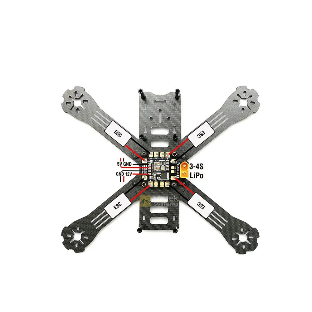 Matek Systems PDB XT60 W/BEC 5V 12V 2oz Медь для RC вертолет Quadcopter 1203#2
