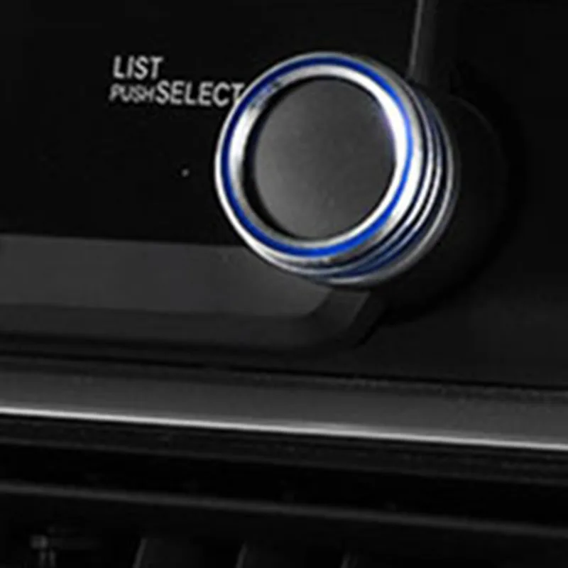 Декоративные ручки кольца крышки для Honda Accord- синий алюминий Замена интерьера