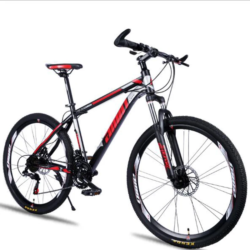 Mountain Bike 26-inch Shock Absorber Disc Brake Speed Change Mountain Bike New Double Brake Steel Frame Bike