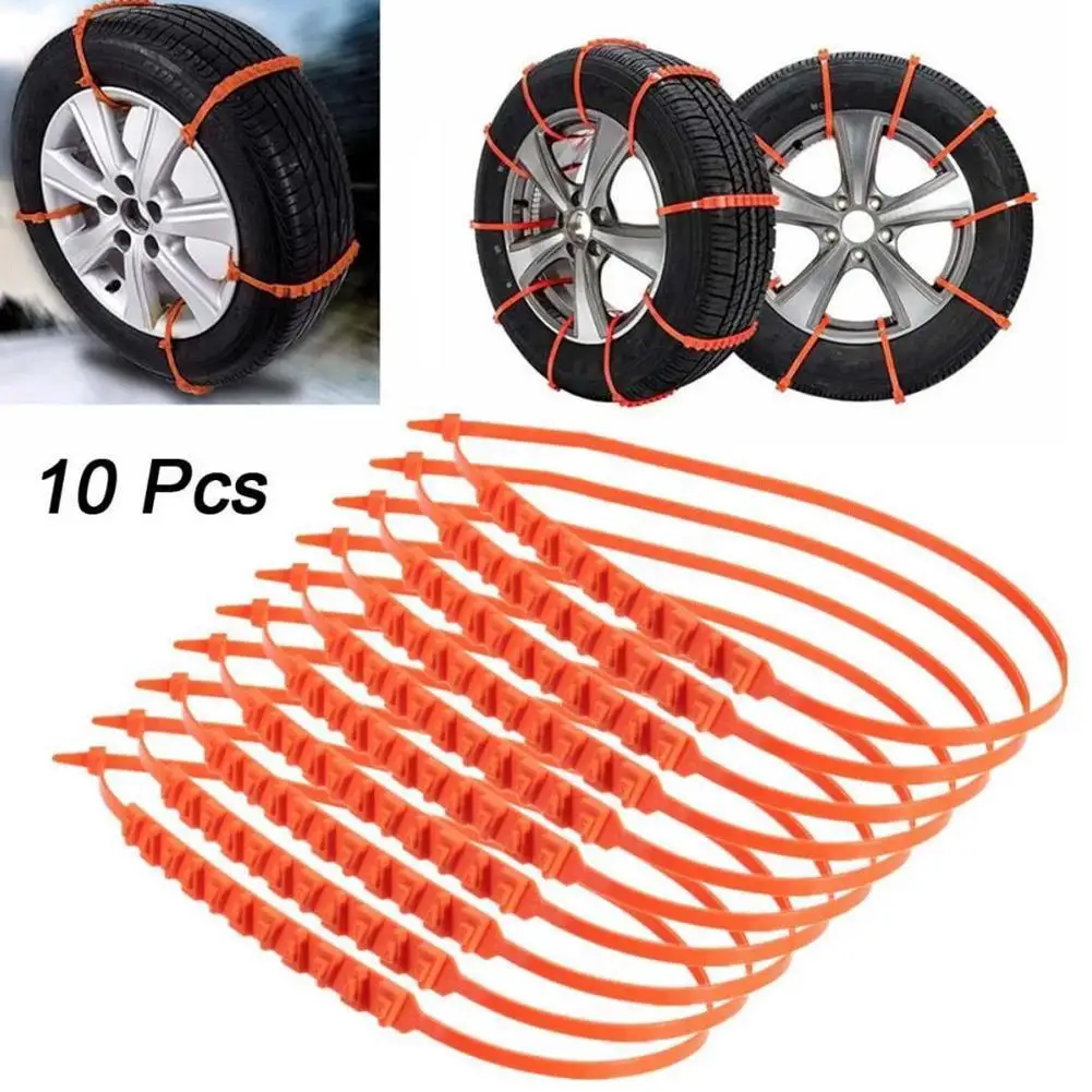 10Pcs Car Winter Tire Wheels Chains Tire Anti skid Chains Wheel Tyre