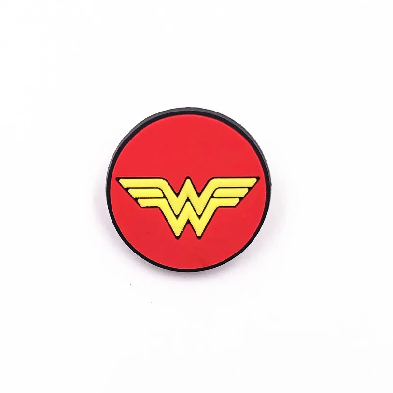 1 шт. логотип Мстители Супергерои Марвел значок украшение бейджи ПВХ броши для одежды утюги на рюкзаки крутая этикетка детский подарок - Окраска металла: Титановое покрытие