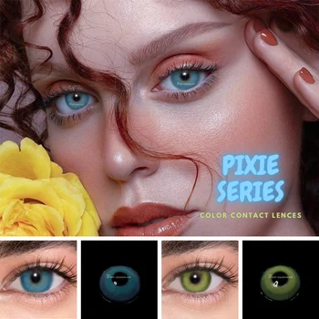 

2pcs/pair Colored Contact Lenses Eye PIXIE Series Contact Lens Color Cosmetic Contact Lens for Eyes lentes de contacto No degree