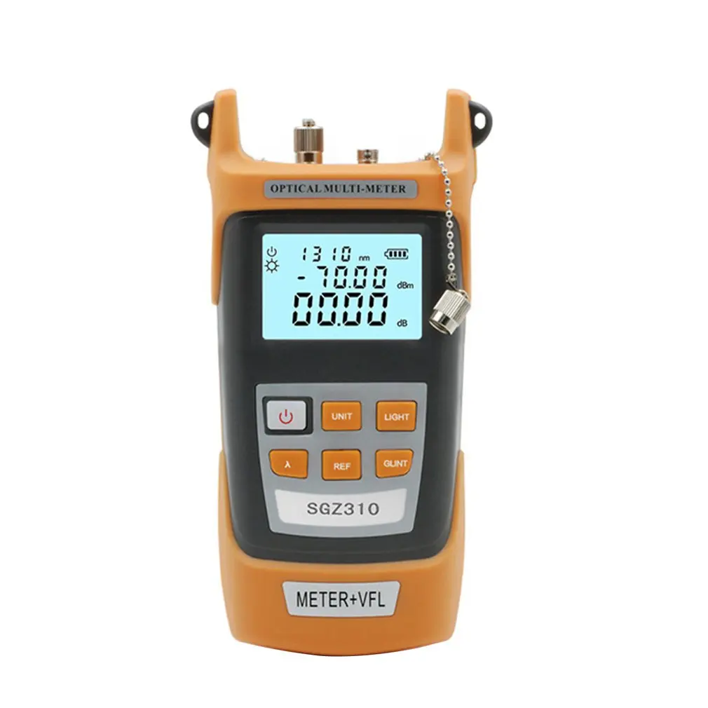 

5KM Visual Fault Locator Fiber Optic Cable Tester Red Light Laser Pen LED Lighting -70 - 3dBm Optical Power Meter Sale