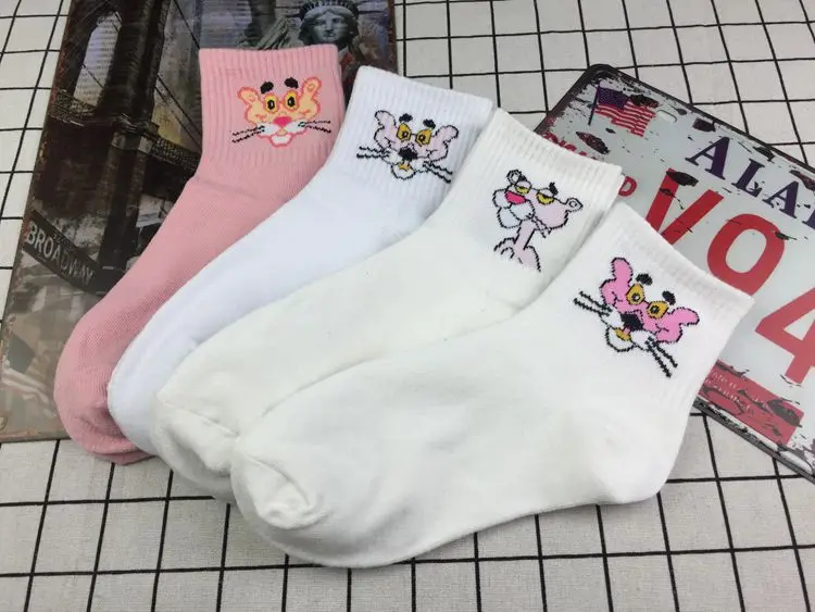 Harajuku/милые Короткие Носки с рисунком; хипстерские Носки для скейтбординга; забавные женские модные короткие носки с героями мультфильмов для женщин