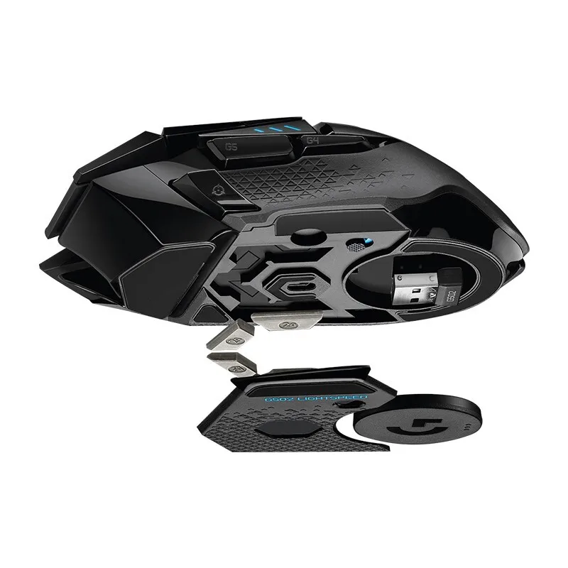 Мышь для игр, Мышь для игр, G502, LIGHTSPEED, беспроводная мышь HERO 16000 dpi, поддержка POWERPLAY, беспроводная оптическая мышь, геймер