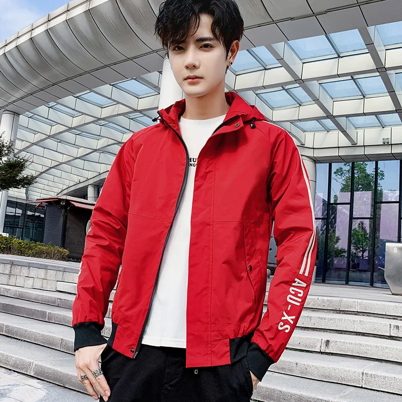 

Coat Men Spring And Autumn INS Fashion 2020 New Style Korean-style Trend Casual Tooling Jacket on Clothes Spring Men'S Wear