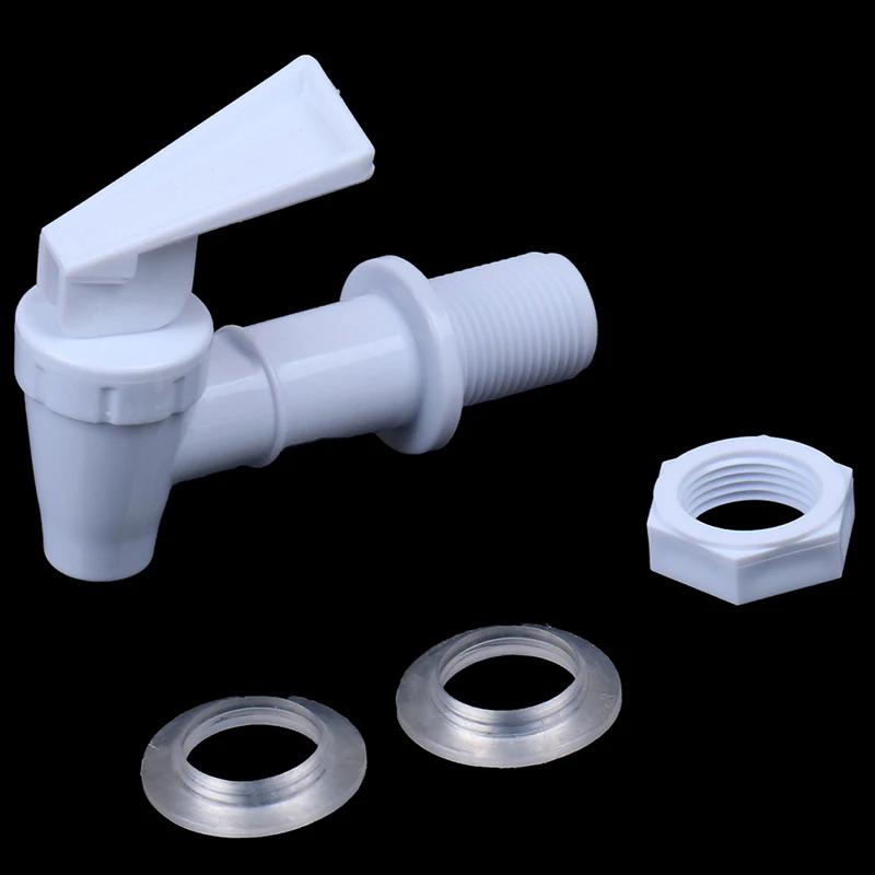 

1pc Plastic Water Dispenser Tap Thread Dia Bottled Spigot Faucet Bibcocks Pipe Valve