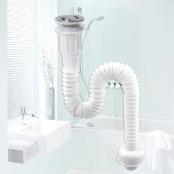 

Universal Kitchen Cover Up Basin Sink Water Strainer with Flexible Pipe
