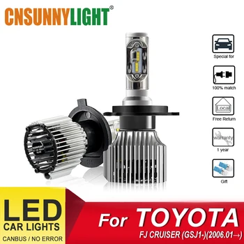 

CNSUNNYLIGHT Automobie Headlamp LED Bulbs For TOYOTA FJ CRUISER (GSJ1)(2006.01-) Foglamp Bulbs Headlight Waterproof Lamp Kits