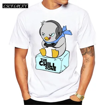 

New 2019 Summer Fashion The Chill Zone Design T Shirt Men's Play Game Bird Printed T-shirt High Quality Tops Hipster Tees