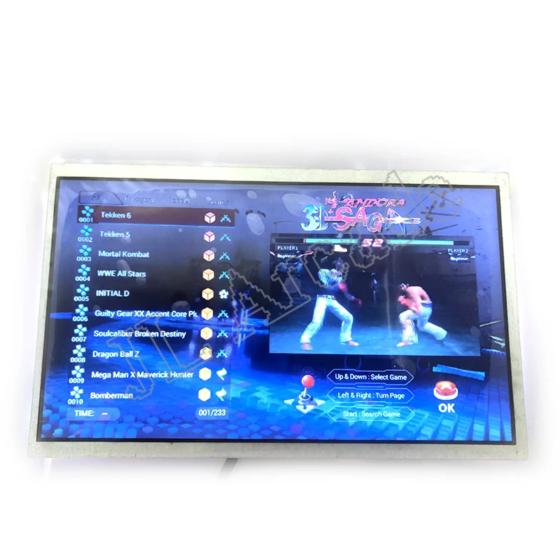 Pandora's Box LVDS дисплей экран 10 дюймов для Pandora Box Мини аркадный бартоп Двойной игрок Боевая машина монитор экран