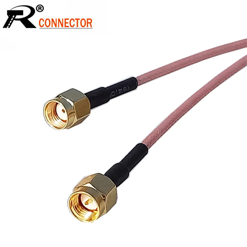 10 шт./лот RP SMA штекер разъем кабель RG316 Pigtail сборка SMA к SMA адаптер радиочастотный коаксиальный кабель