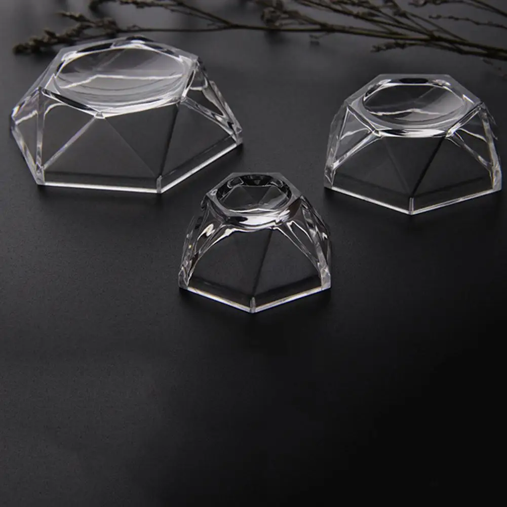 5pcs Hexagon Transparent Display Stand Holder Storage rack for Softball Golf Tennis Ball Baseball Egg Sphere Puzzle Ball