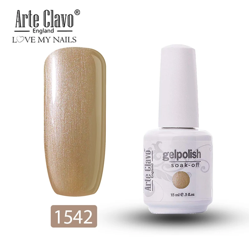 Распродажа Arte Clavo УФ-гель для ногтей Полупостоянный праймер верхнее покрытие гель лак для ногтей маникюр гель лак для ногтей - Цвет: 1542