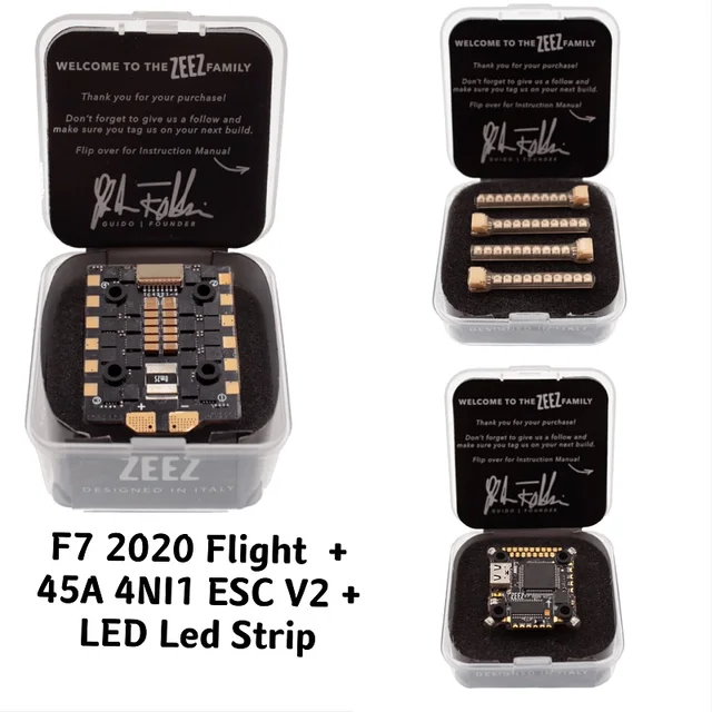 ZEEZ F7 2020 V2 + 45A 4in1 ESC + Led Strip