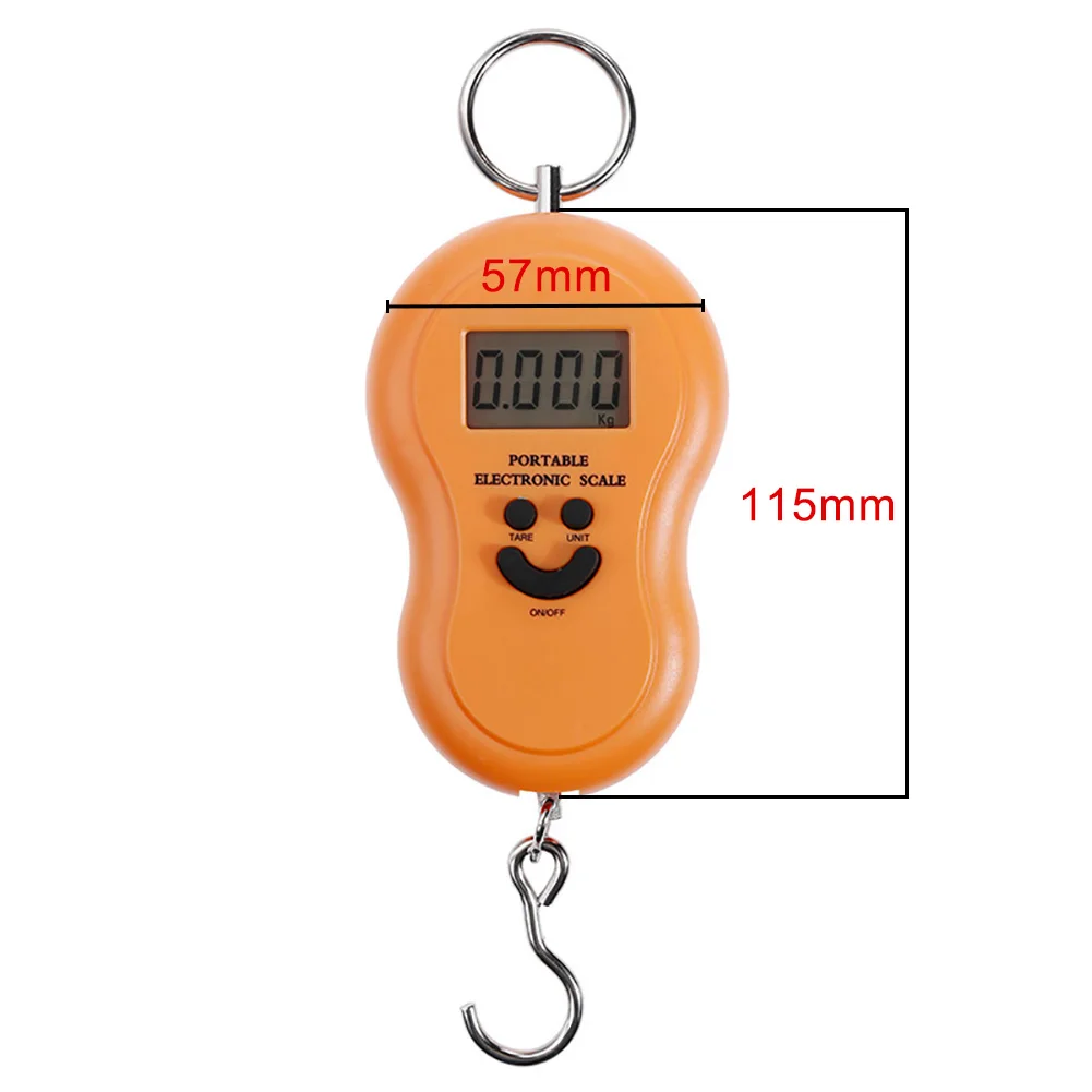 50 кг/10 г Smile Face мини цифровая подсветка Висячие весы багажная сумка весовой