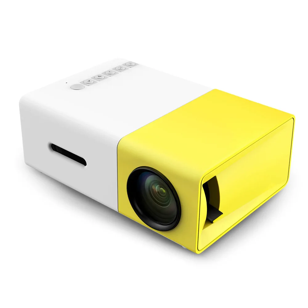 YG300 YG-300 Мини ЖК-проектор Full HD видео проектор светодиодный 600LM 320x240 1080P мини-проектор для домашнего кинотеатра медиаплеер