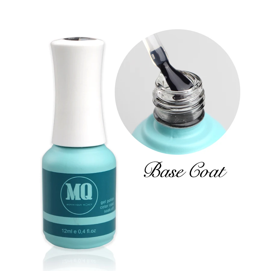 Base coat Впитывающийся резиновый базовый гель верхнее покрытие УФ лак для ногтей с блестками лаковое гелевое покрытие для ногтей 12 мл дизайн ногтей стойкий маникюр цветной гель для ногтей - Цвет: Base coat