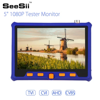 

4in1 5" Tester Monitor 2MP CCTV Camera PTZ Test TVI CVI AHD VGA CVBS Video Cable Testing HD 1080P Camera Test Monitor