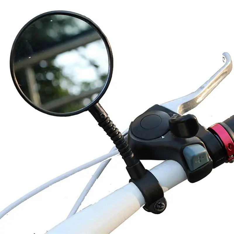 Зеркало заднего вида для велосипедного руля, велосипедное MTB Велосипедное Зеркало заднего вида, силиконовая ручка для велосипеда, зеркало заднего вида - Цвет: as shown
