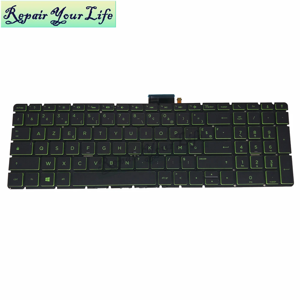 AZERTY светильник-клавиатура для HP ENVY X360 15M 15-BP00 15-BP015 15-BS 15-BW 250 G6 FR French NSK.XDHBQ черный kb