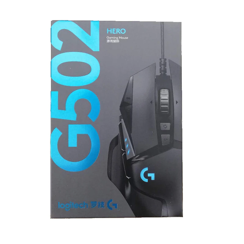 Оригинальная профессиональная игровая мышь logitech G502 Hero 16000 dpi, игровая мышь для программирования