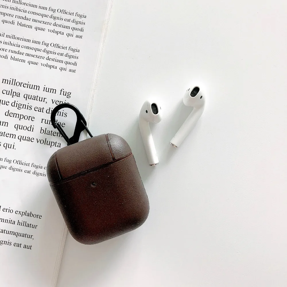 Cover For Airpods 2 1 Case Bluetooth Wireless Earphone Fashion PU Leather Cover For Airpods 1 2 Charging Box Headset Accessaries (8)