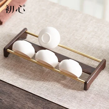 

Chuxin Solid Wood Knife Holder Punch-free Knife Holder Tea Cup Holder Multi-function Rack For Kitchen Supplies