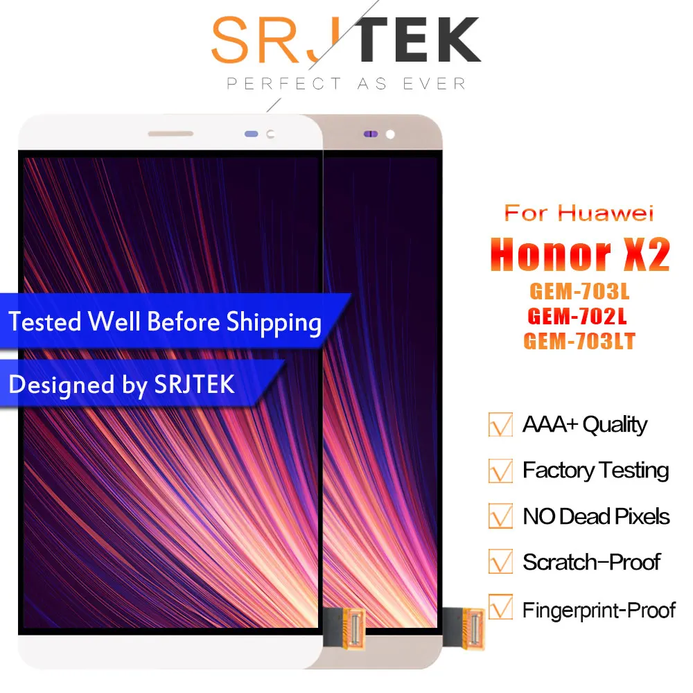 Сенсорный экран Srjtek для Huawei Honor X2 MediaPad GEM-703L GEM-703LT GEM-702L | Компьютеры и офис