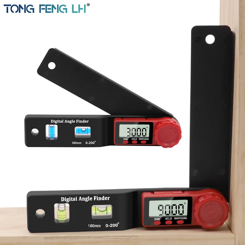 digital-protractor-angle-finder-inclinometer-electronic-level-360-degree-with-without-magnets-level-angle-slope-test-ruler