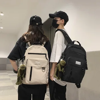 

Ladies Geometric Backpack Student Backpack Designer Classic Black Preppy Style Teenage Backpacks for Girls Sac a Dos Schoolbag
