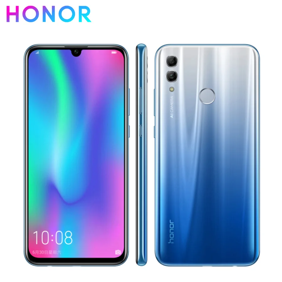 Смартфон Honor 10 Lite с глобальной прошивкой, 6,21 дюймов, 2340*1080, Восьмиядерный мобильный телефон, 3 камеры, отпечаток пальца