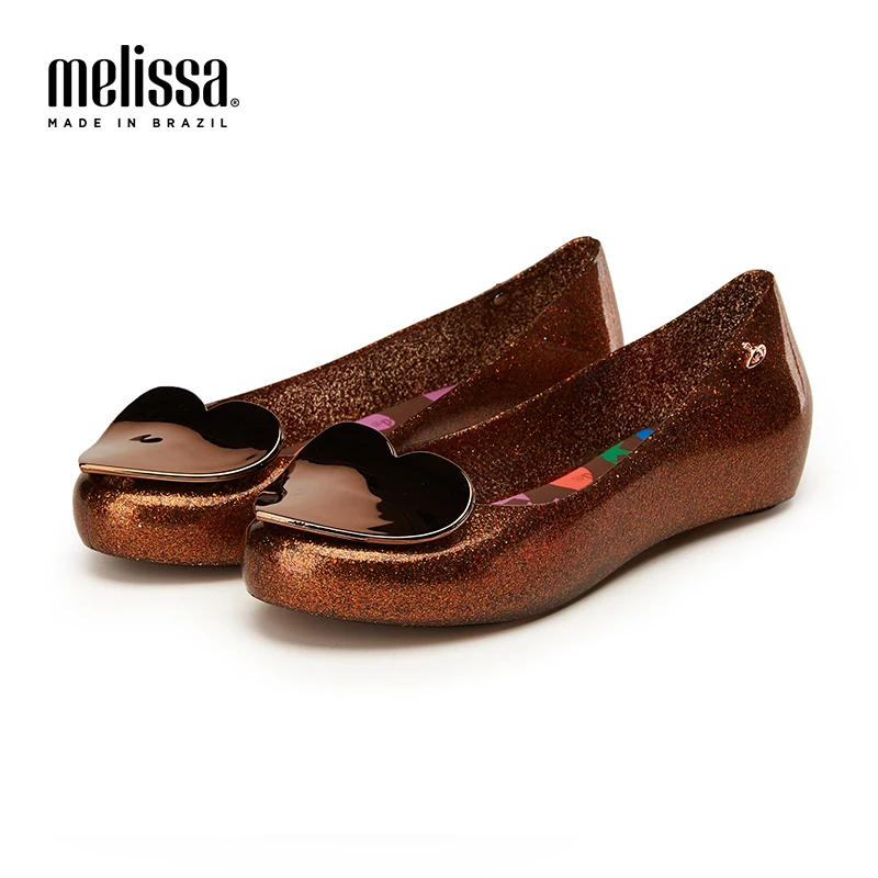 Melissa/обувь с сердечками; Новинка года; женские сандалии на плоской подошве; брендовая прозрачная обувь melissa для женщин; однотонные сандалии; женская прозрачная обувь; Mulher
