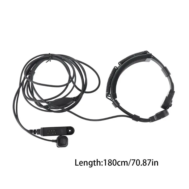 Telescopic Throat Vibration Mic Earpiece Headset for Baofeng UV 9R Plus Radio 4