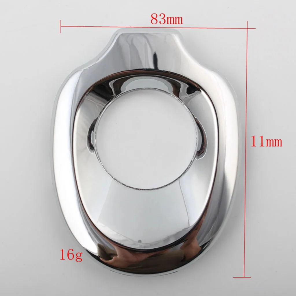 Motorcycle Fairing Ignition Key Accent Lock Cover Decoration Replacement for Honda Goldwing GL1800 2001-2005 (Chrome)