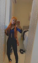 Peluca de cabello humano ondulado brasileño para mujer, postizo de encaje frontal de 13x6, Color naranja jengibre, sin pegamento, 180% de densidad, Remy