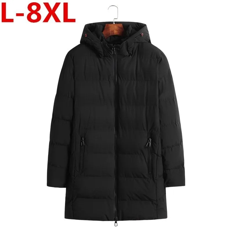8XL 7XL 6XL размера плюс зимняя мужская одежда на Хлопчатобумажной Подкладке