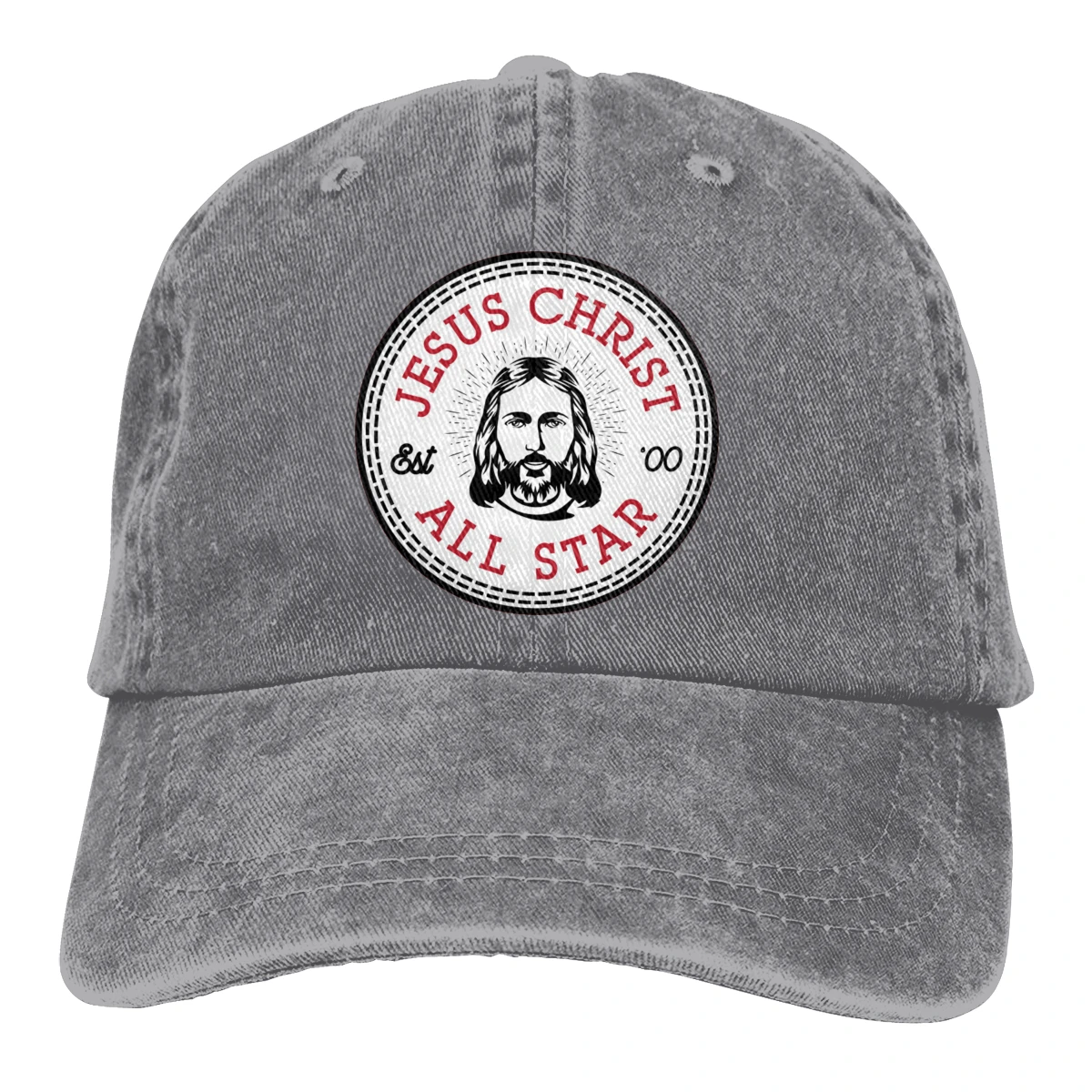 Jesus Christ Casquette, Черная мужская и женская джинсовая бейсболка, регулируемая бейсболка для гольфа