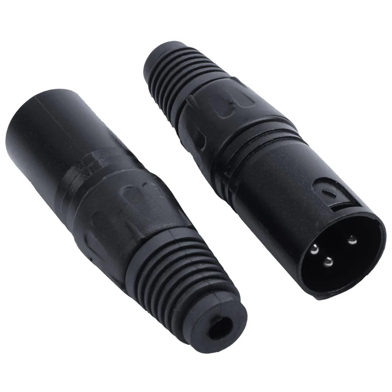 FFYY-5x черный припой XLR штекер 3Pin микрофон аудио разъем адаптер