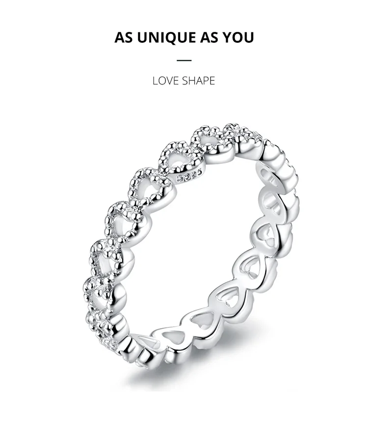 WOSTU, лидер продаж, 925 пробы, серебряное, 9 видов стилей, стекируемые вечерние кольца на палец для женщин, оригинальные ювелирные украшения, подарок FB7151