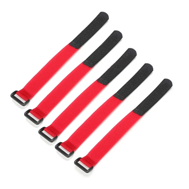

5Pcs 22cm Battery Strap Red for Rc Multirotor Fpv Racing Drone Lipo Battery Spare Part