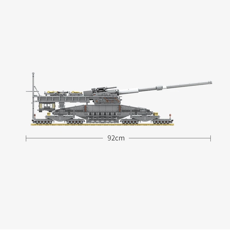 3846 шт KAZI 10005 Строительные блоки немецкий 80 см K [E] железнодорожное орудие "Dora" Военная серия игрушки для детей