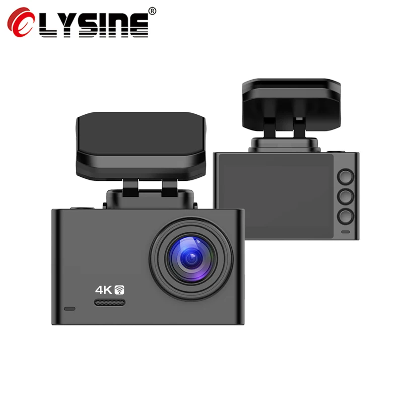 Автомобильный видеорегистратор Olysine с Wi Fi GPS 4K жестами Автомобильная камера Ultra HD