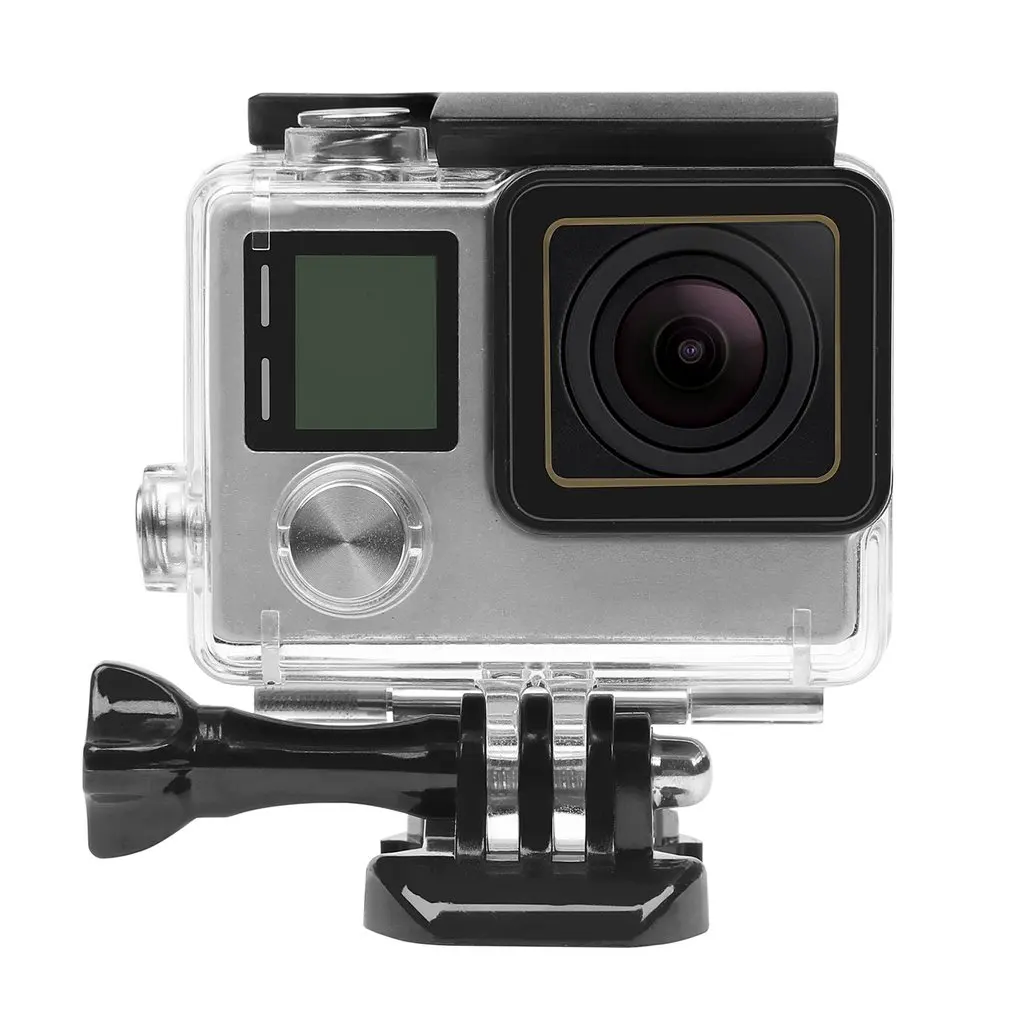 Защитный чехол для дайвинга, водонепроницаемый подводный комплект для GoPro Hero 3 3+ 4, аксессуары, защитный жесткий чехол
