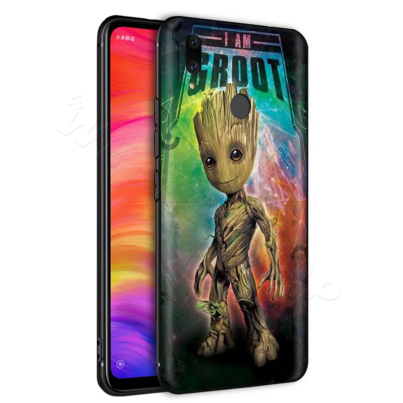 Хранители Groot чехол с принтом Marvel для спортивной камеры Xiao mi Red mi Note 8 mi, возраст 3, 6, 8, 9, A1 A2 A3 8A 6X9 T CC9 Lite SE Pro Max F1 10