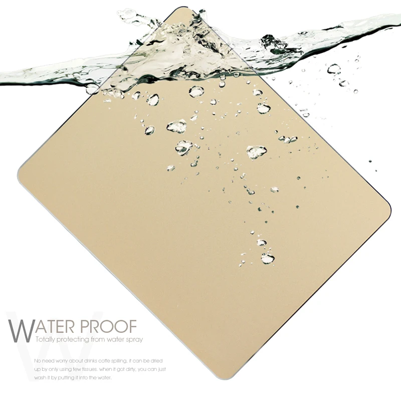 Business Metal Mouse Pad Double-side Aluminium Waterproof Anit-slip Hard Mouse-pad Suitable for Office Macbook Laptop mouse pad