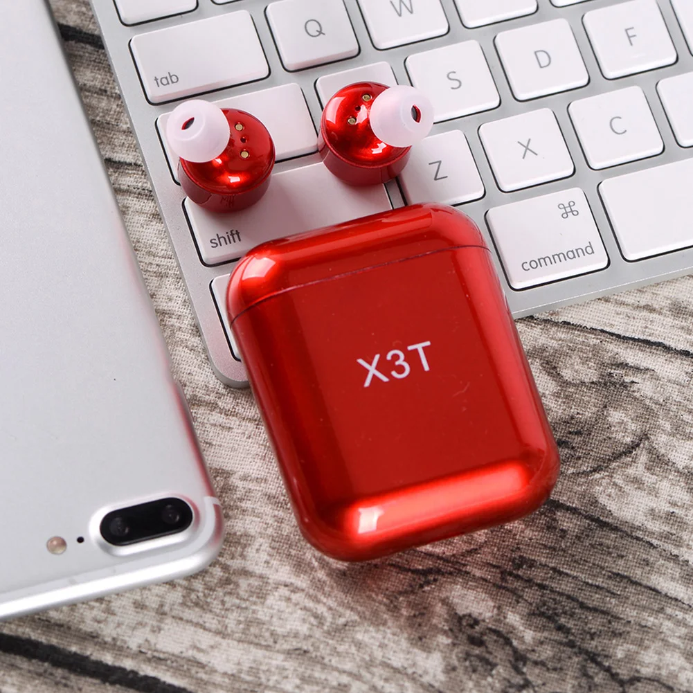 Беспроводная bluetooth-гарнитура для X3T Tws портативная сенсорная Мини спортивная стерео Музыкальная гарнитура с функцией громкой зарядки