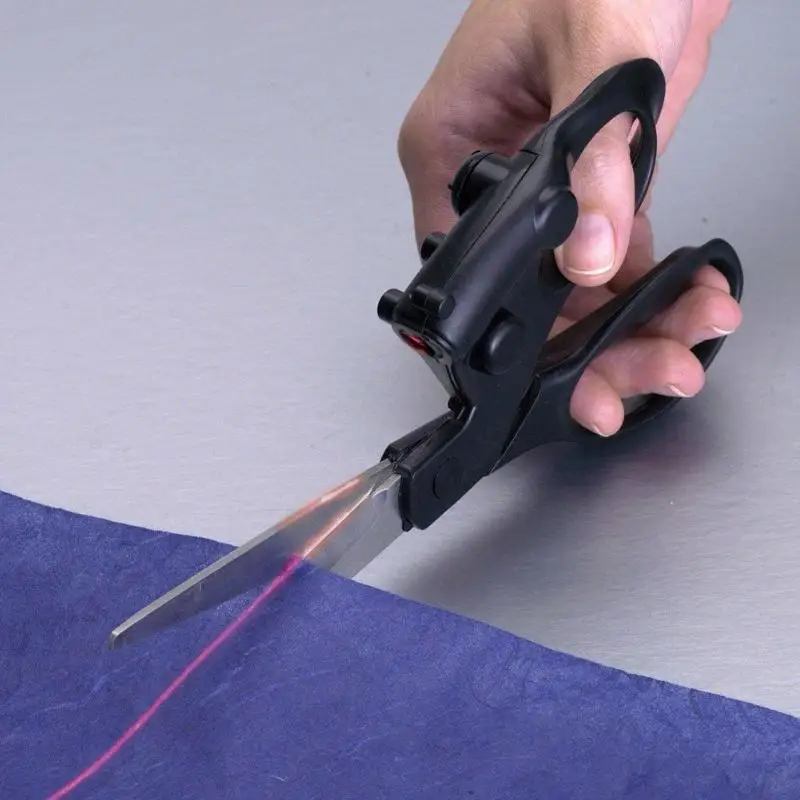 Профессиональные ножницы с лазерным наведением для домашнего ремесла упаковочные подарки тканевый пошив